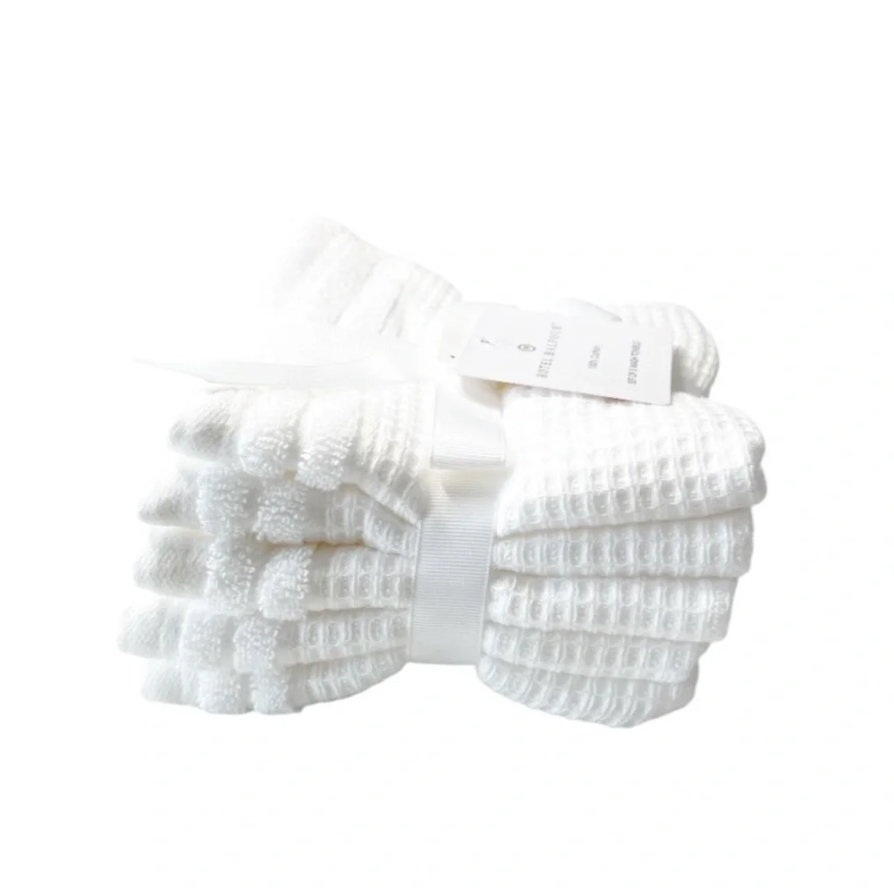 NEW Hotel Balfour OVERSIZED WHITE BATH TOWEL 9 Piece Set